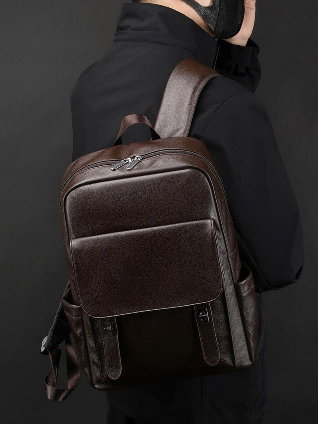 Mast & Harbour Men Solid Padded Urban Commuter Backpack