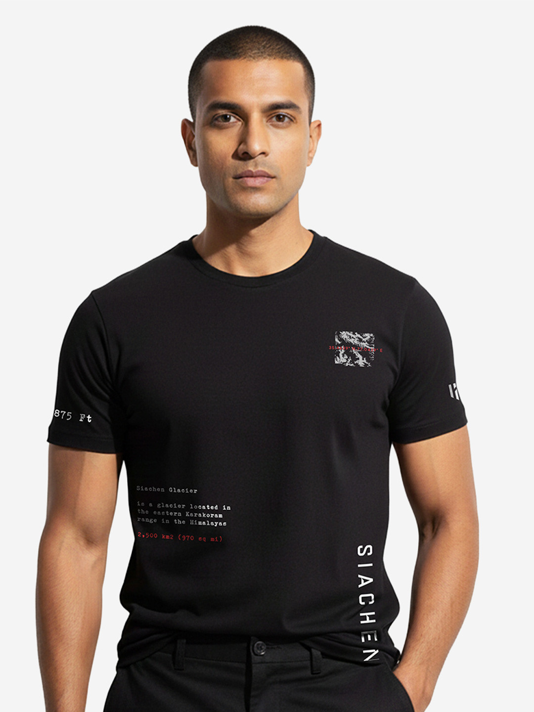 DEPLOYED Graphic Printed Round Neck Luxesoft Cotton T-shirt