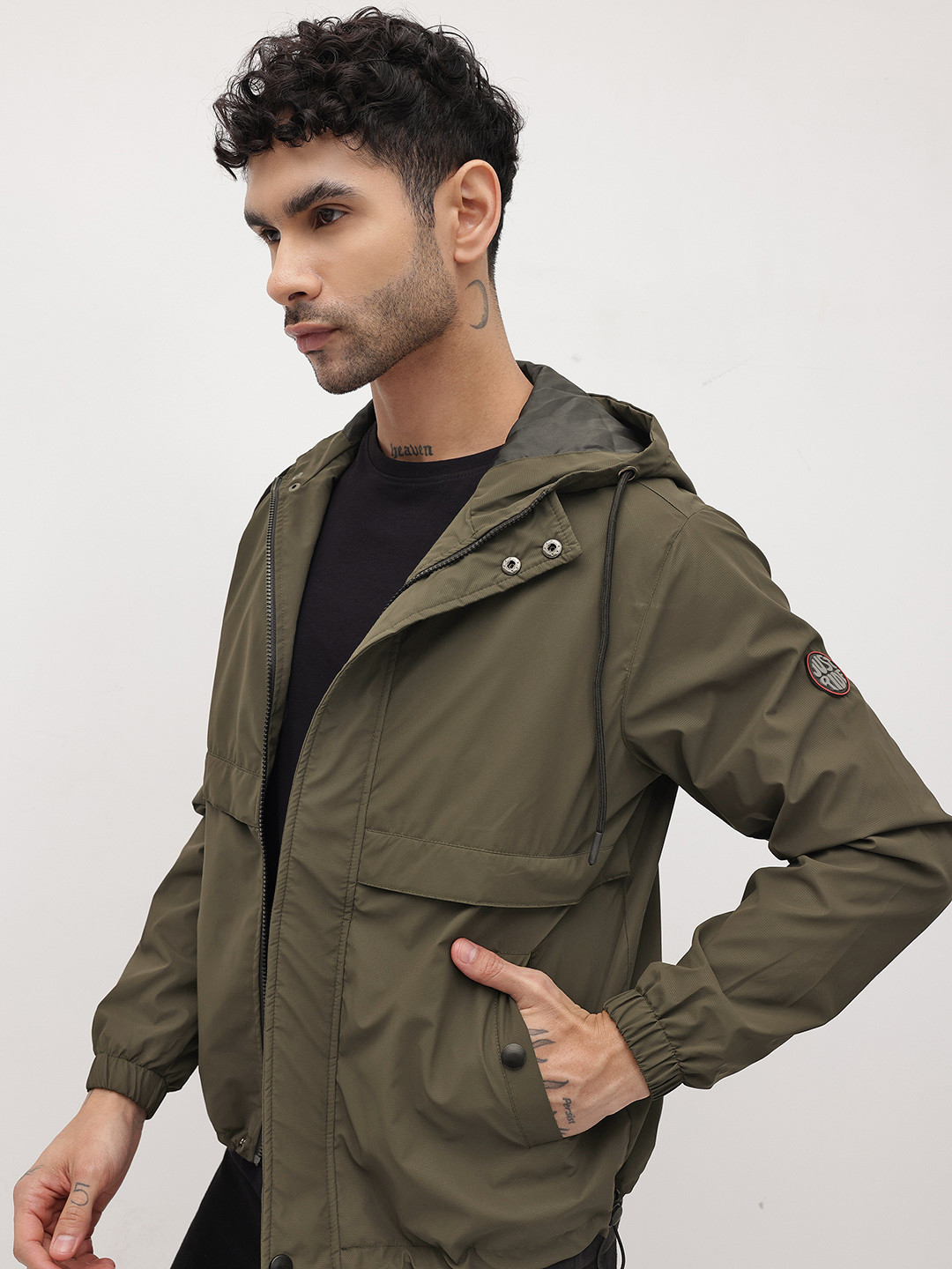 The Roadster Life Co. Flap Detail Hooded Tailored Jacket