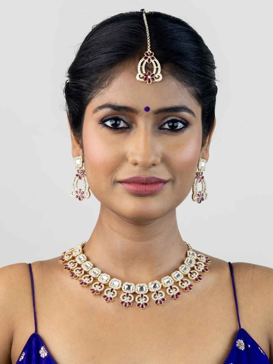 Kulin Women Gold-plated Jewellery Set & Maang Tikka