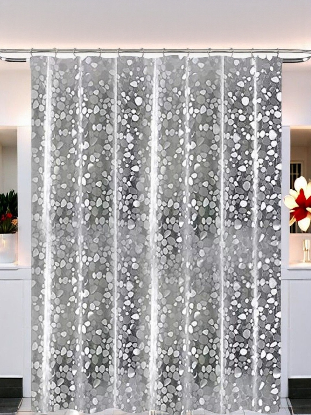HOME ARK Set of 2 Tailored Eyelet Door Curtain