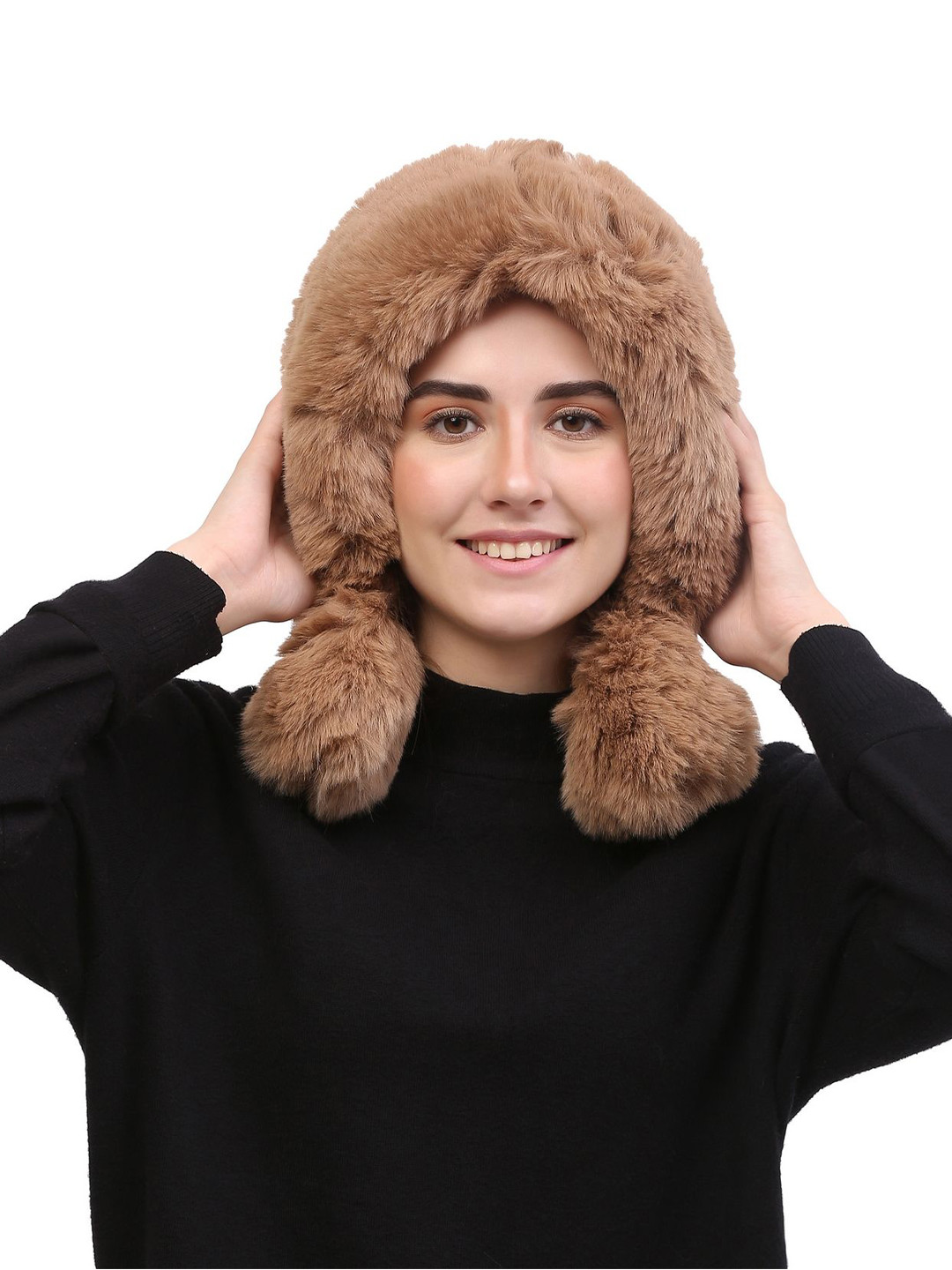 Moda Rapido Women Brown Fancy Woollen Beanie