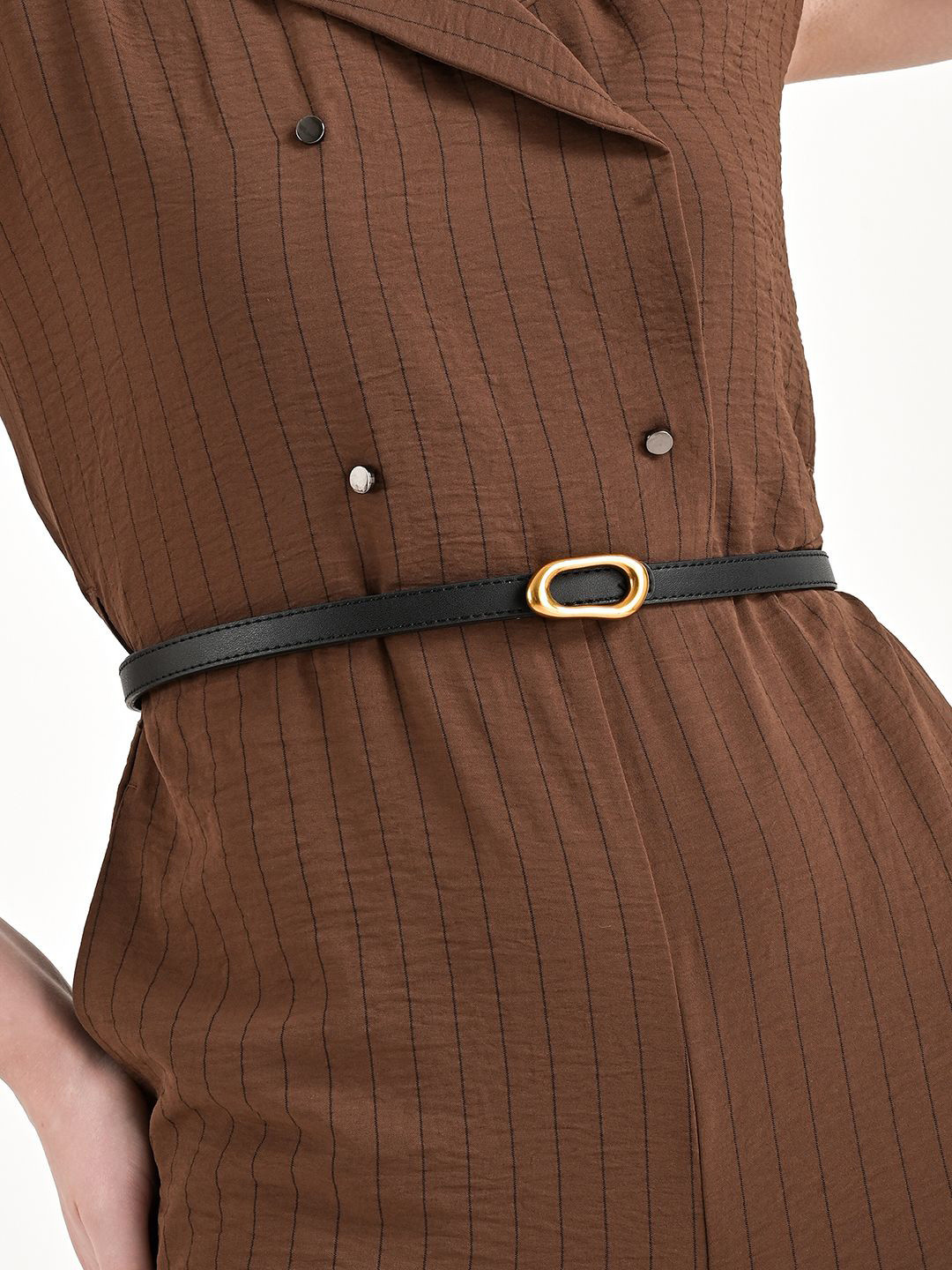 Kazo Women Irregular Buckle Thin Belt