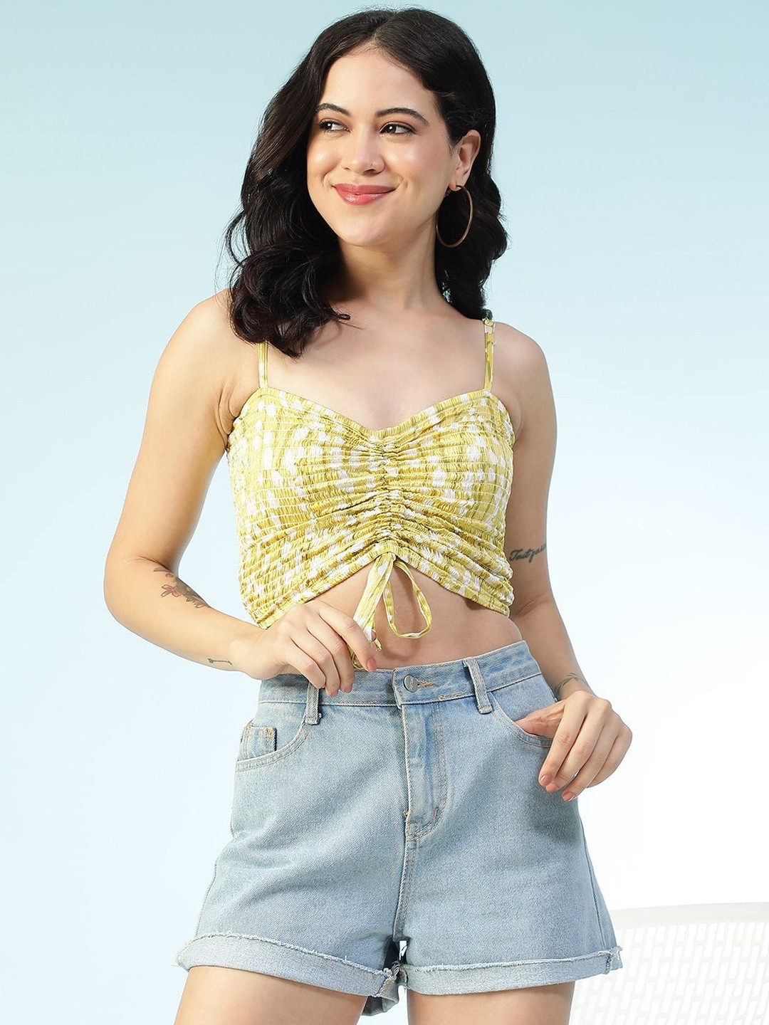 Oxolloxo Print Bralette Crop Top