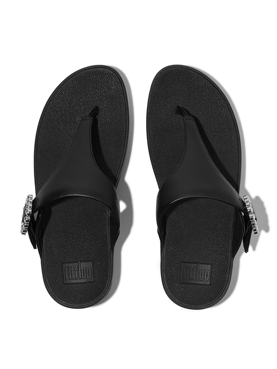 fitflop Cushioned Footbed Western - Embellished Leather Flatform Sandles