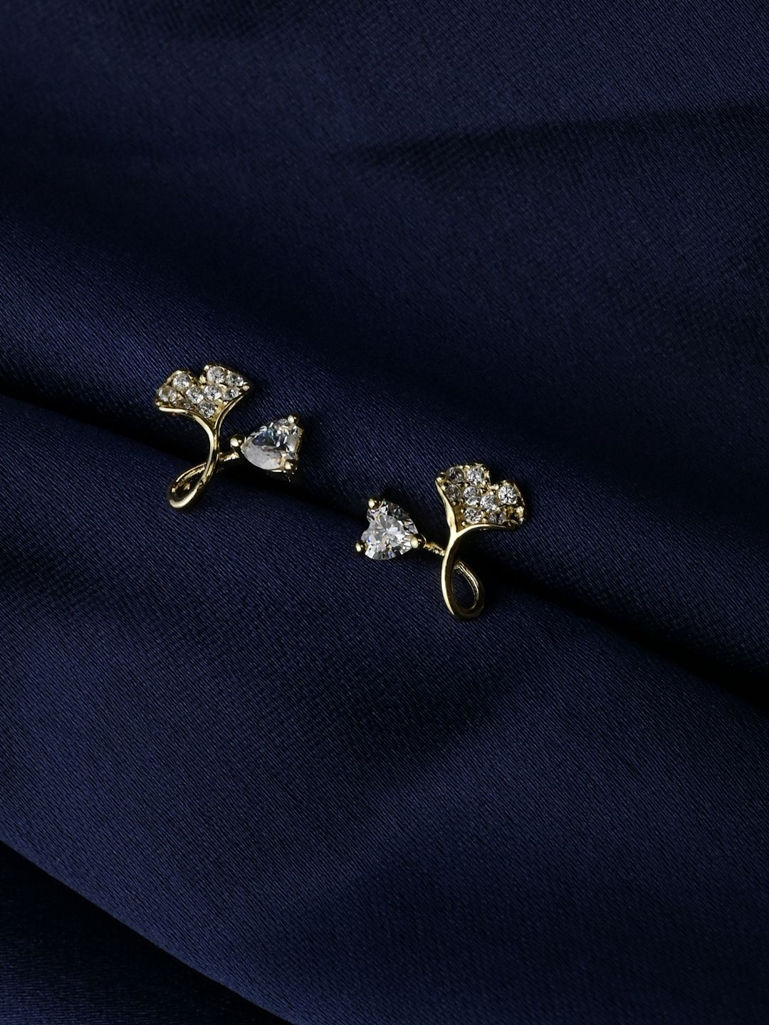 Impression jewellery Women 925 Sterling Silver Ribbon Bow Stud Earring