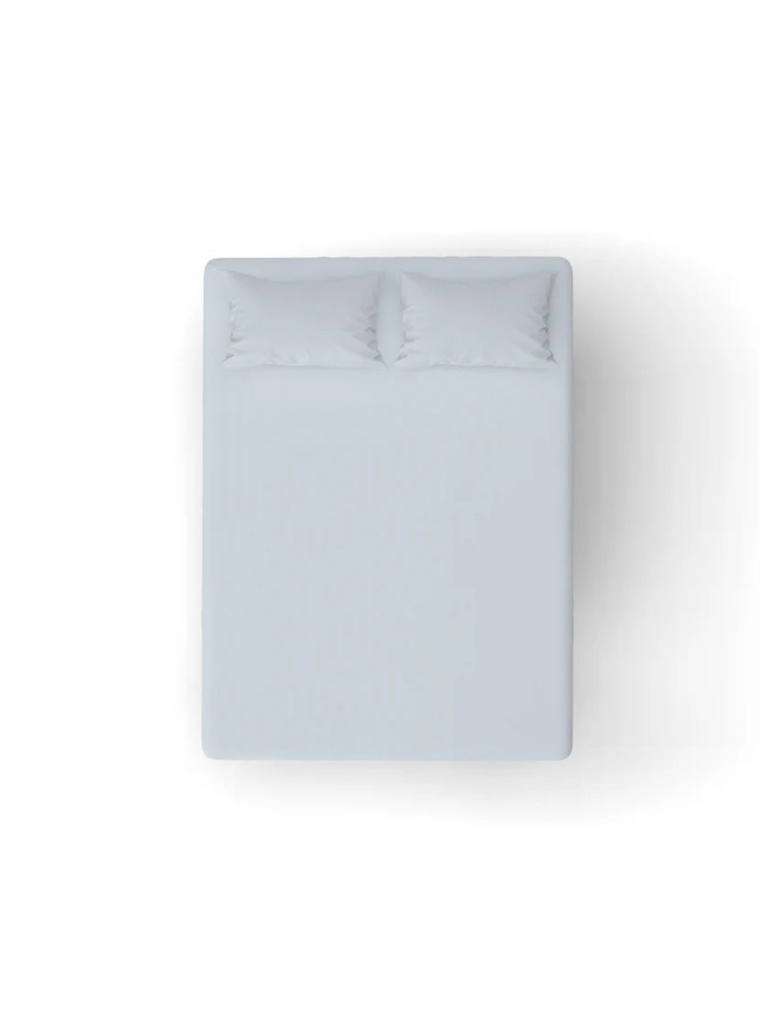 LOOM HOME TEXTILE White 160 TC Single Bedsheet With 2 Pillow Covers