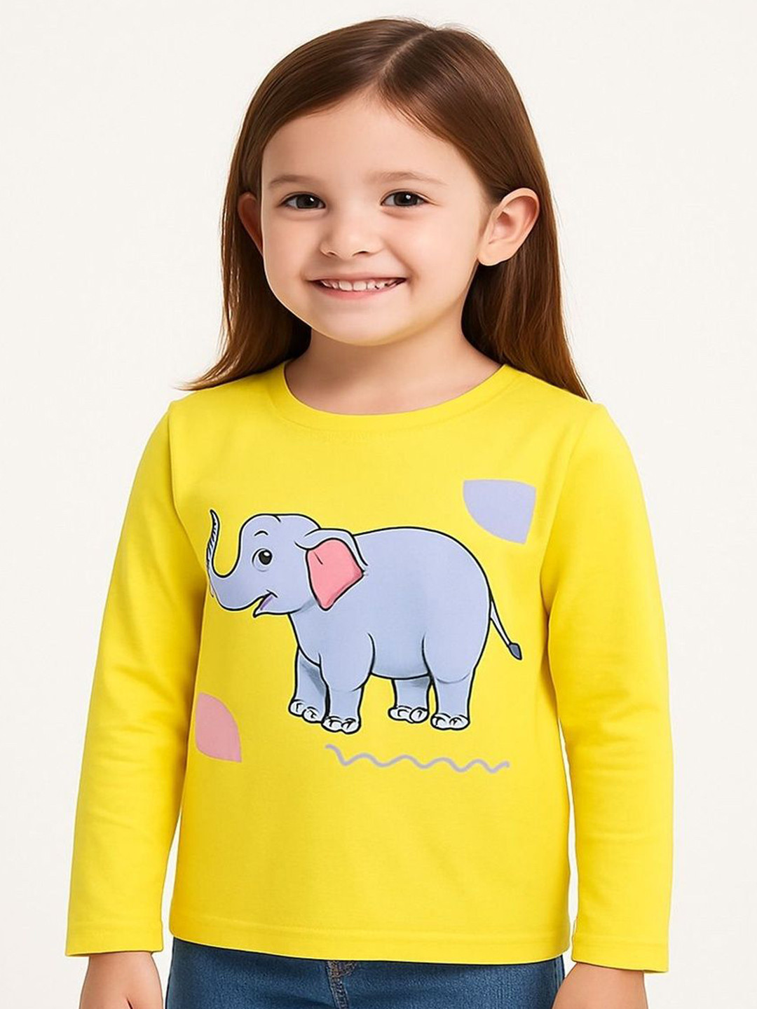 bright garments dresses Kids Graphic Printed Cotton T-shirt