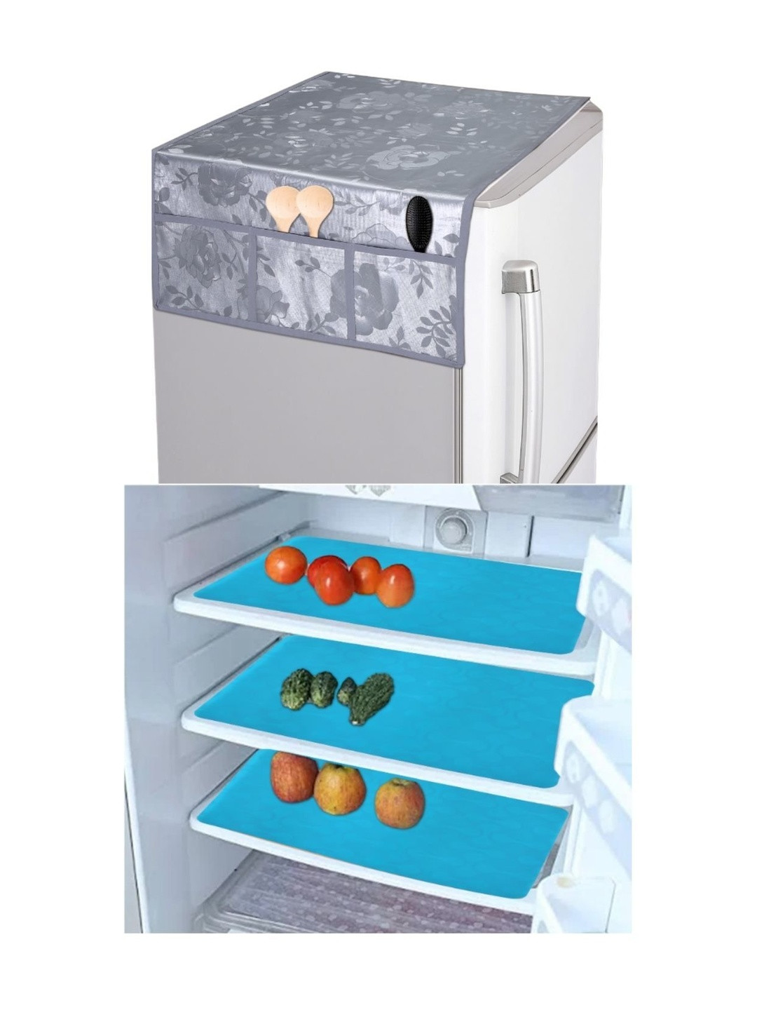 CROSMO Plastic Printed Refrigerator Appliance covers