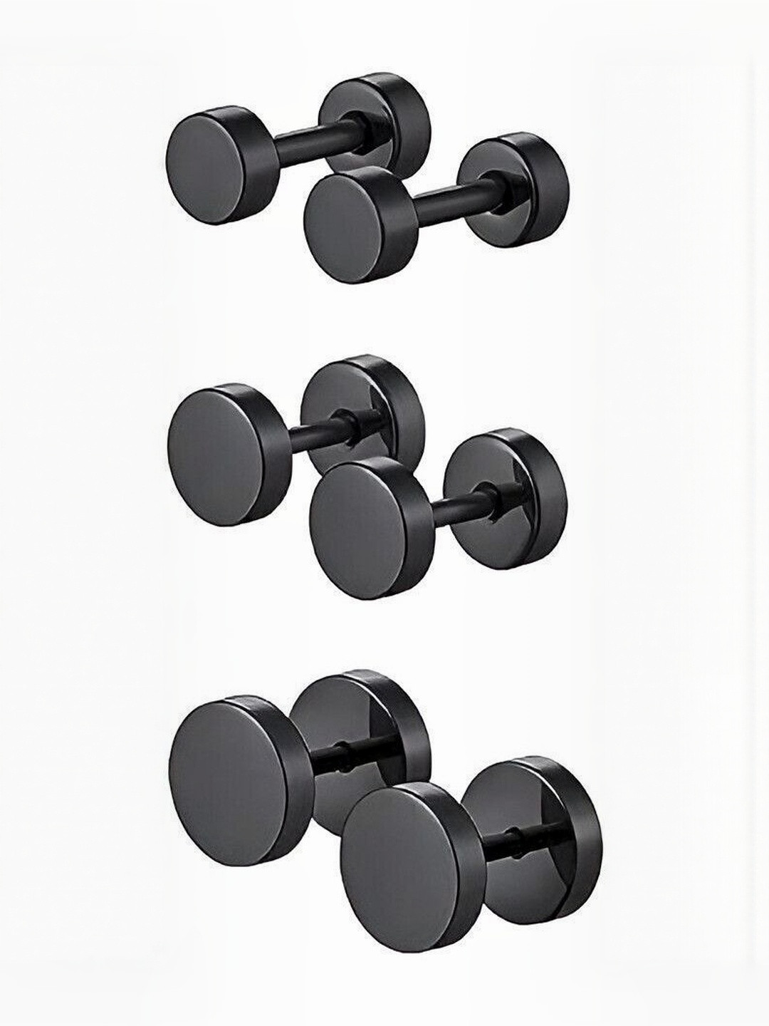 Just Devotional Pack Of 3 Men Earrings