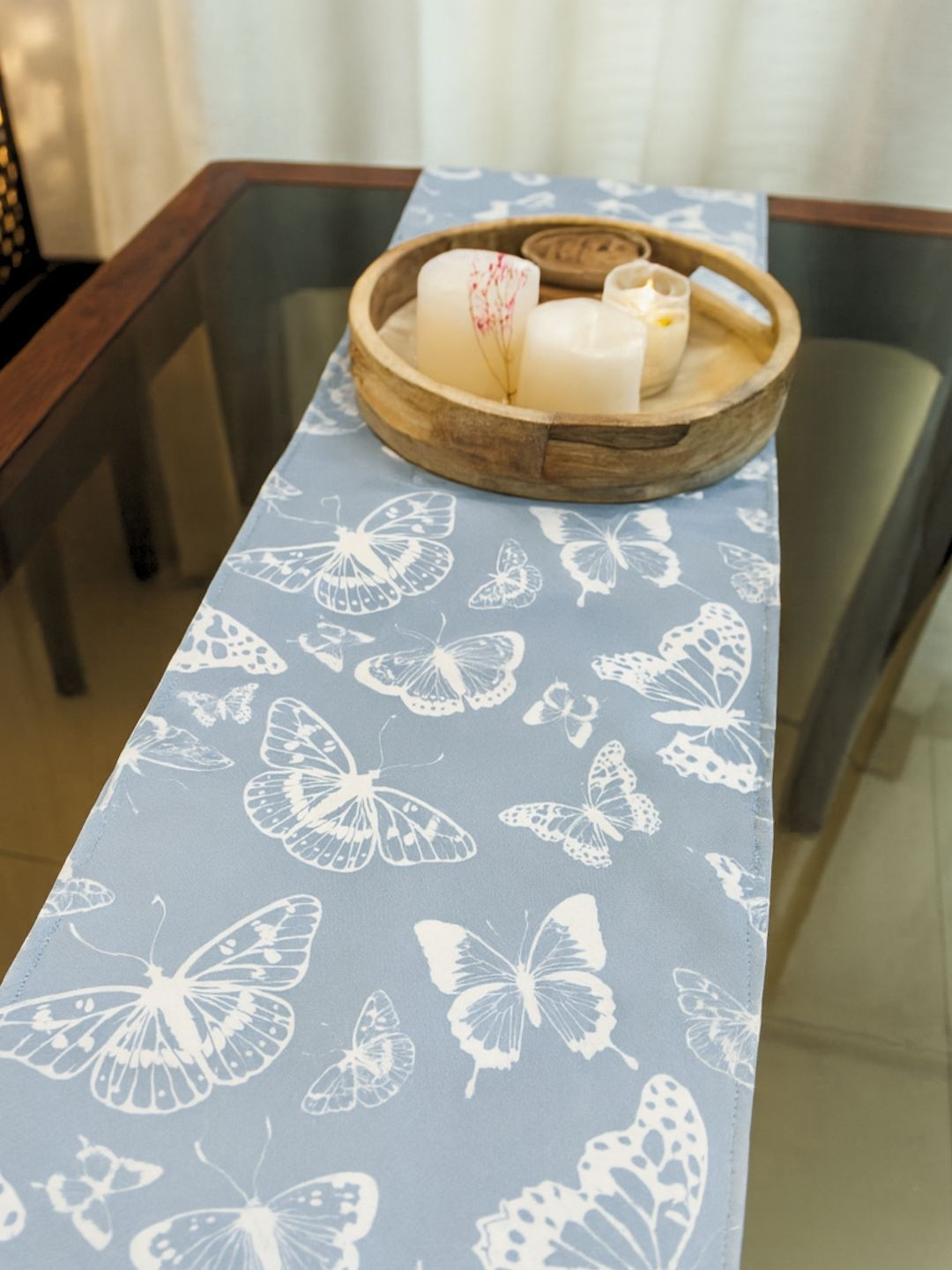Akira Furnishings Butterfly Print Table Runner