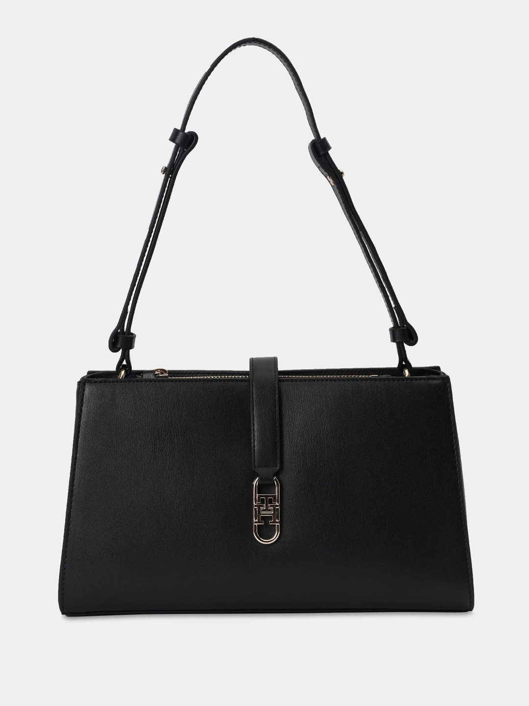 Tommy Hilfiger Structured Shoulder Bag With Non-Detachable Sling Strap