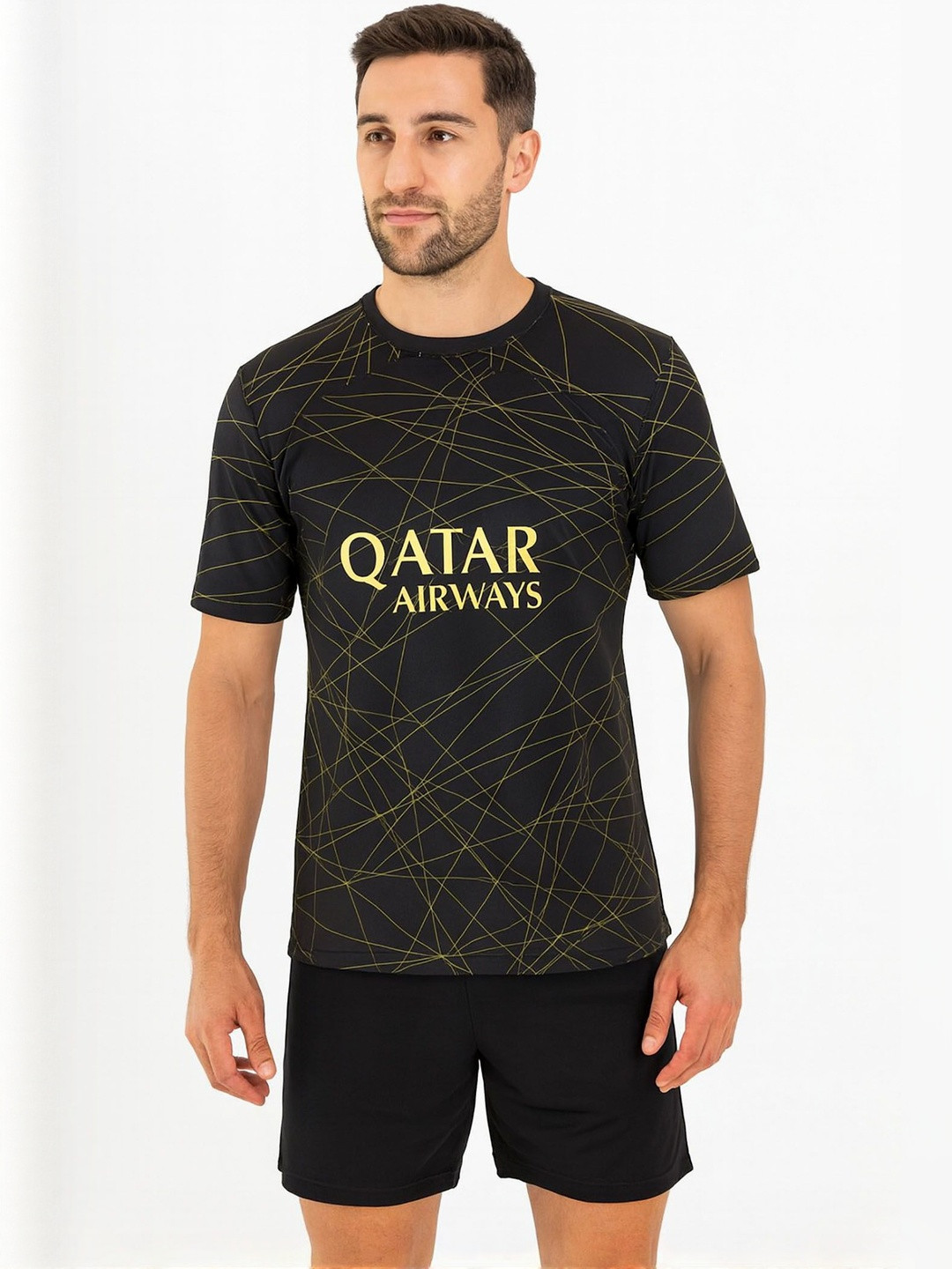 dostitch Men Typography Neymar Printed Dri-FIT T-shirt