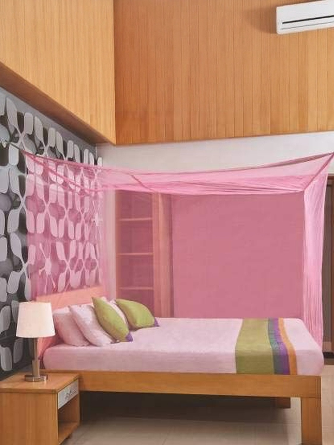 Freshwind Pink King Size Hanging Mosquito Net