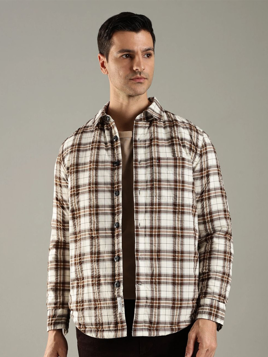 Tommy Hilfiger Relaxed Fit Tartan Checked Long Sleeves Casual Shirt