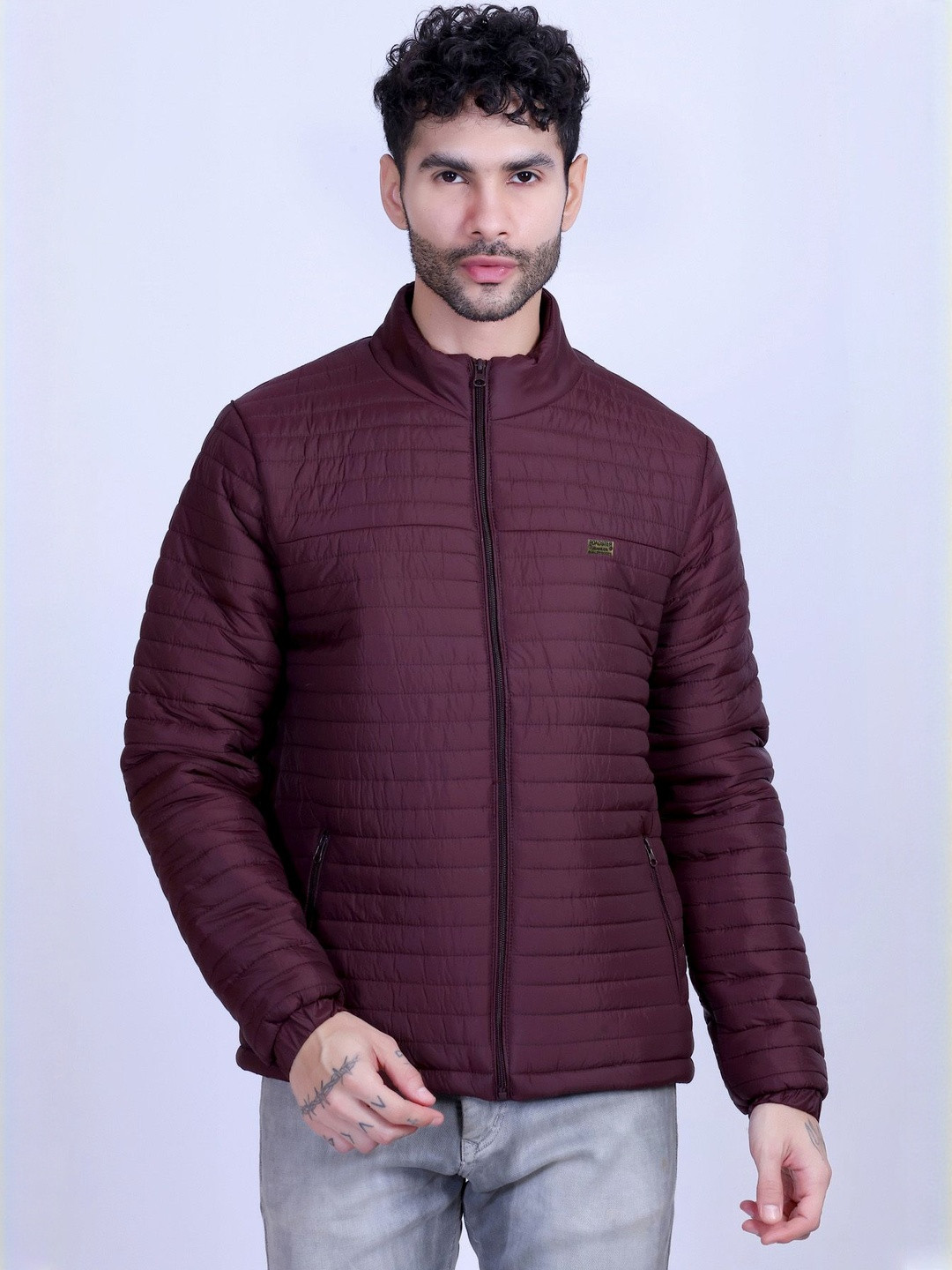 Roadster Men Nylon Quilted Full Sleeve Jacket