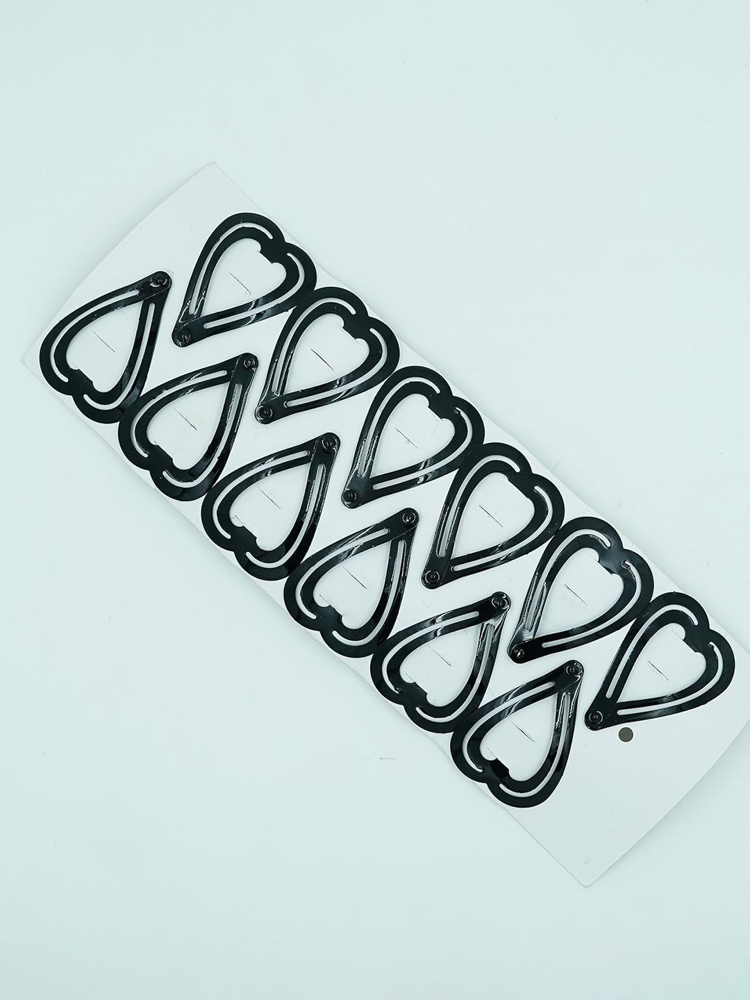 DIVASTRI Set Of 12 Heart Shape Tic Tac Hair Clips