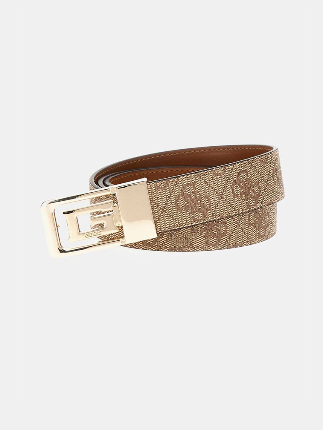 GUESS Women Brand Logo Printed Reversible Belt