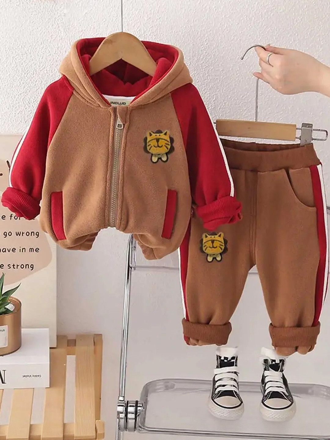 INCLUD Boys Hooded Quilted Puffer Jacket With Jogger