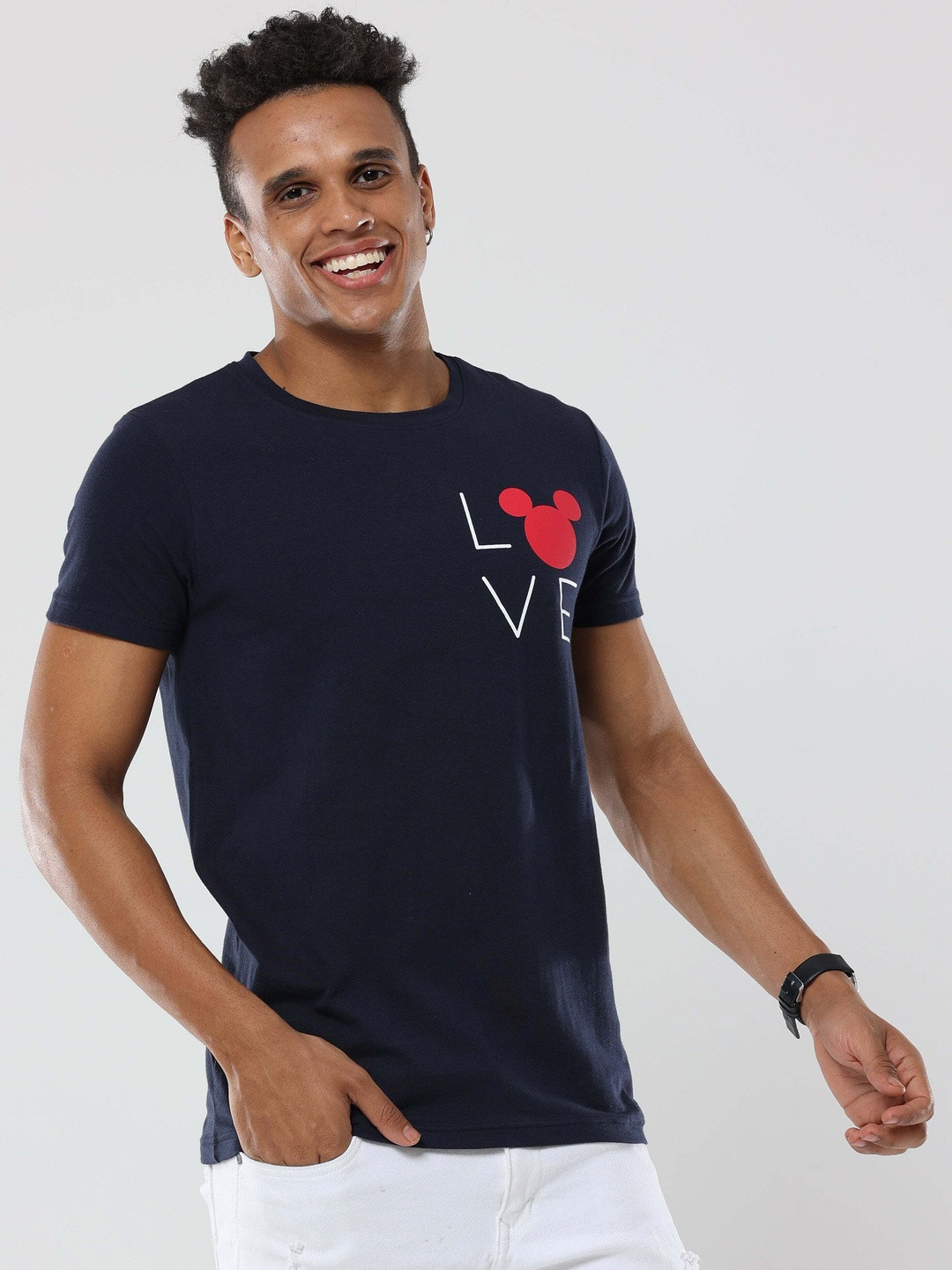 albatross Men Mickey Mouse Printed T-shirt