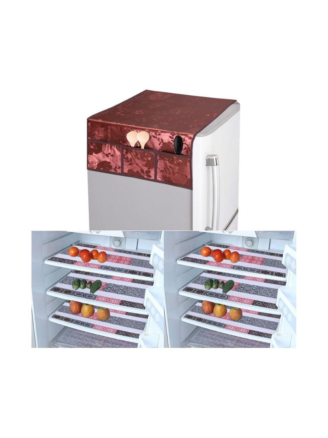 CROSMO Plastic Refrigerator Printed Appliance covers