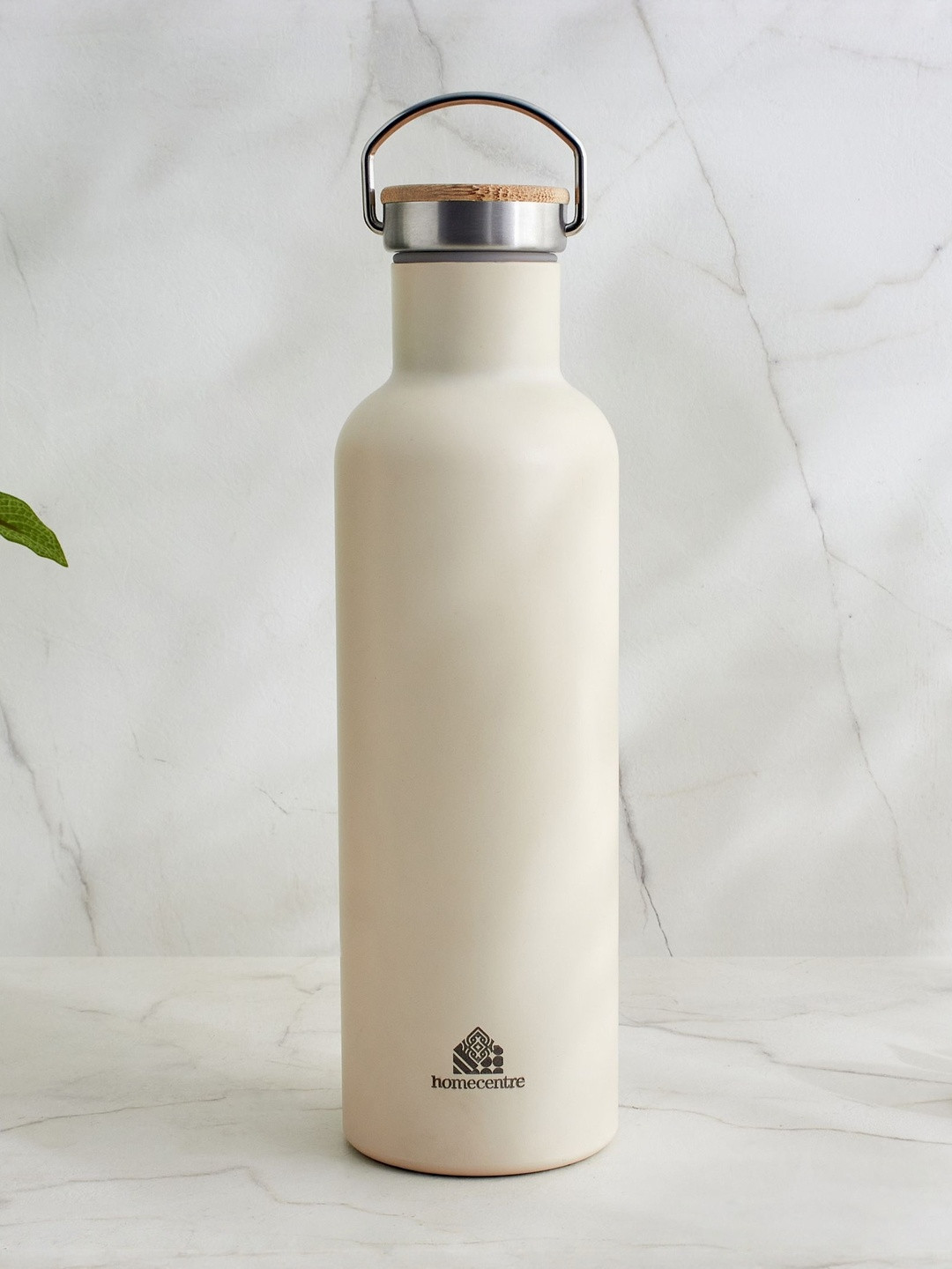 Home Centre Atlantis Dune Oasis Beige & Steel Stainless Steel Water Bottle- 900ml