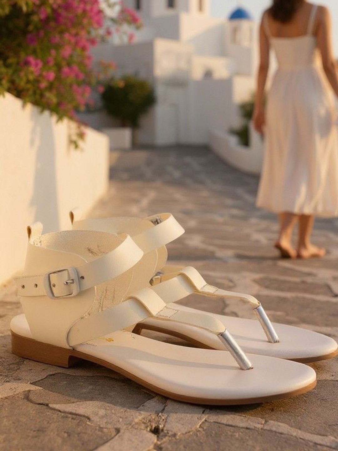 STICY Women Solid Open Toe One Toe Flats With Buckle