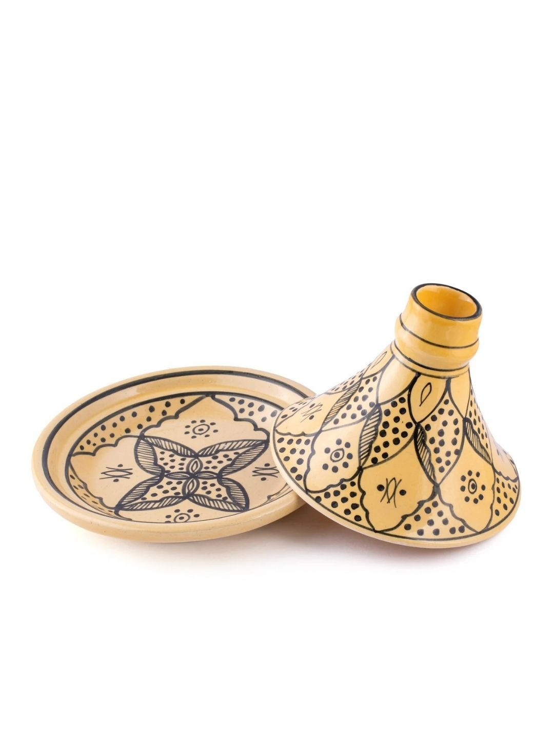 SMOKEY COCKTAIL Smokey Cocktail Handmade Printed Tagine Serving Platter