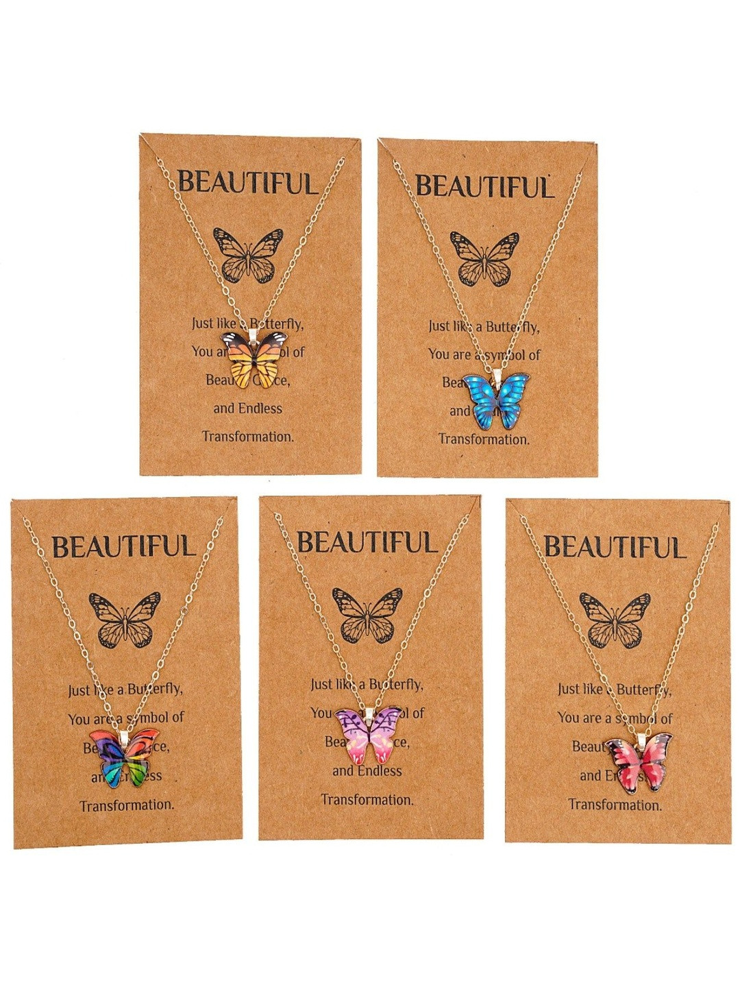 ARISTAL Jewellery Kids Set Of 5 Gold-Plated Handcrafted Necklace
