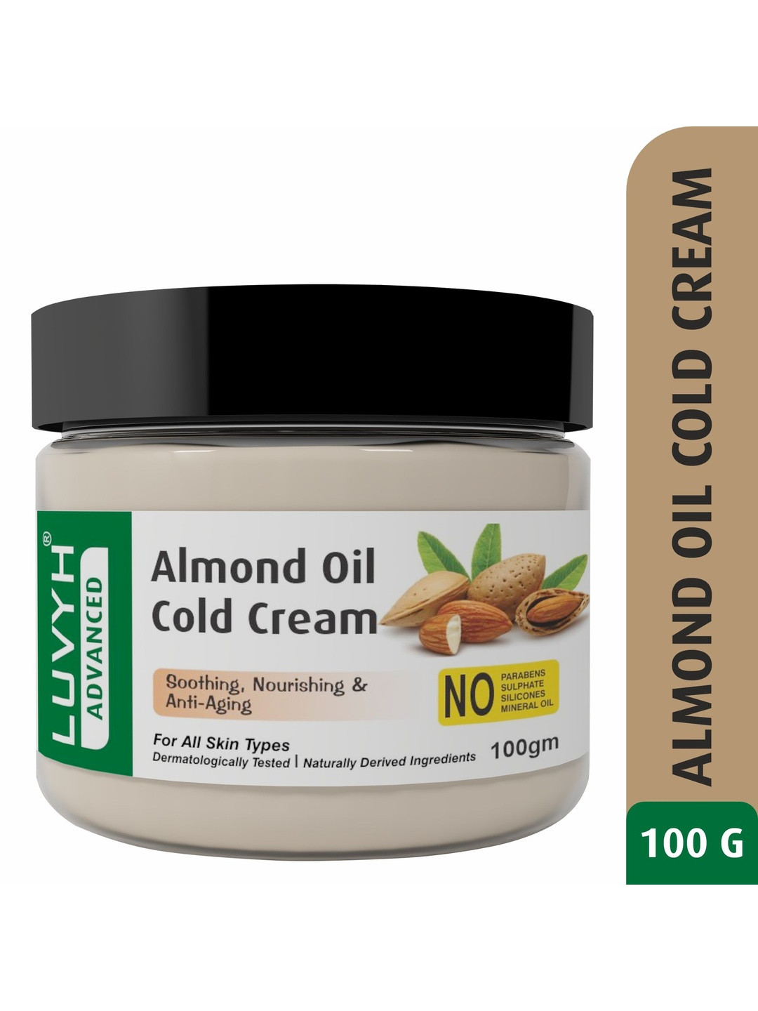 LUVYH Cold Cream With Almond Oil Day Cream -100 g