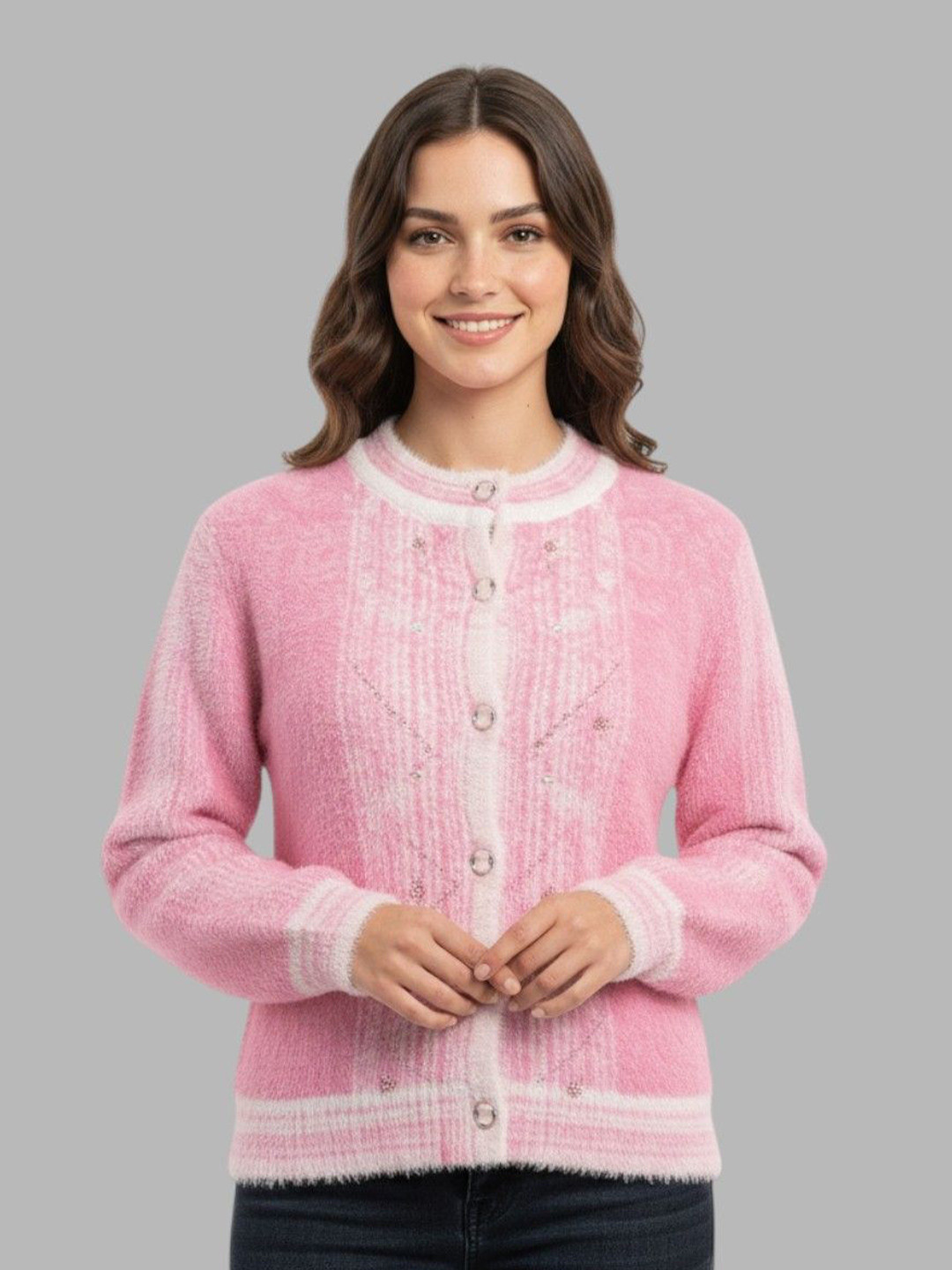 Gouri Women Woollen Cardigan Sweaters