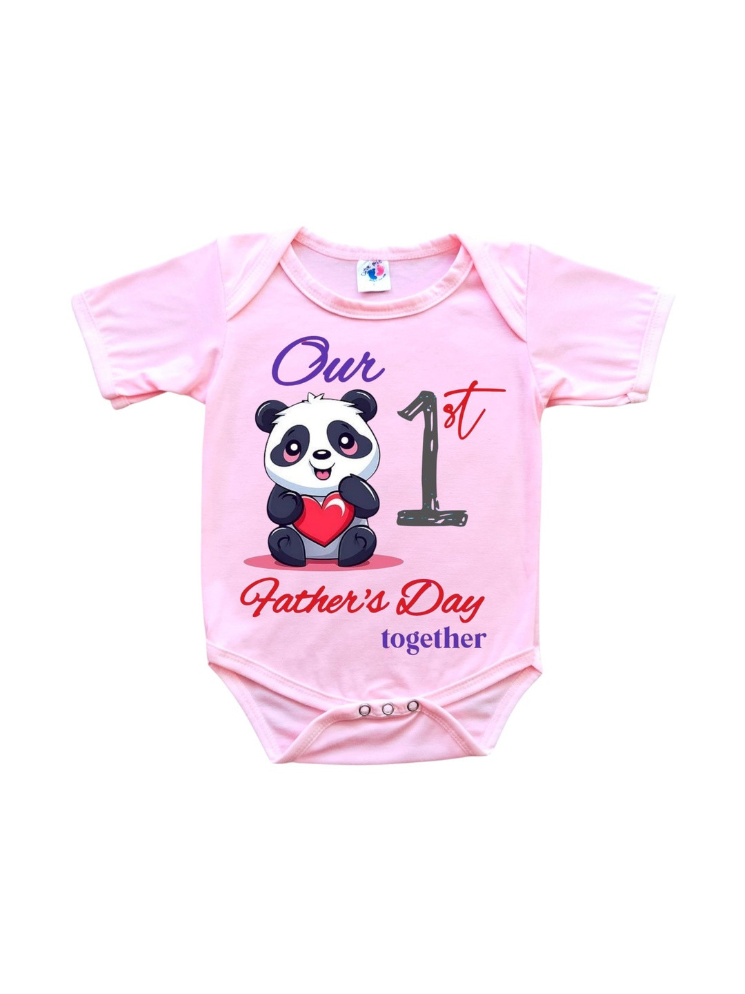 Cute Pals Kids Cute Pals Our First Father's Day Printed Cotton Bodysuit