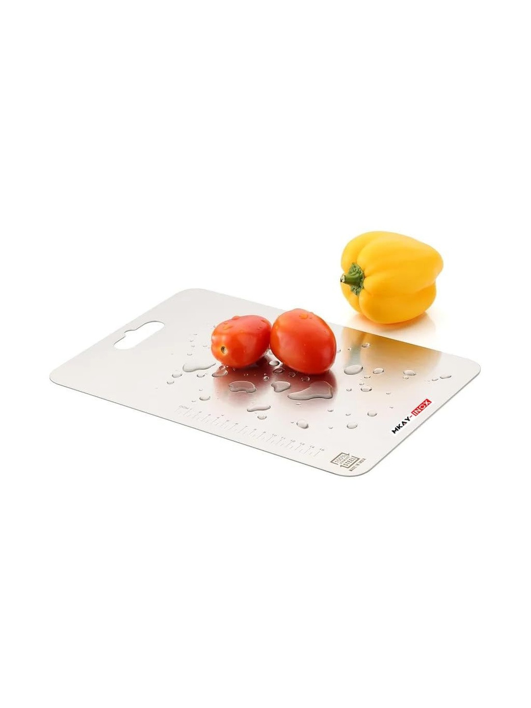 Anjil Silver-Toned Easy To Clean Stainless Steel Chopping Board
