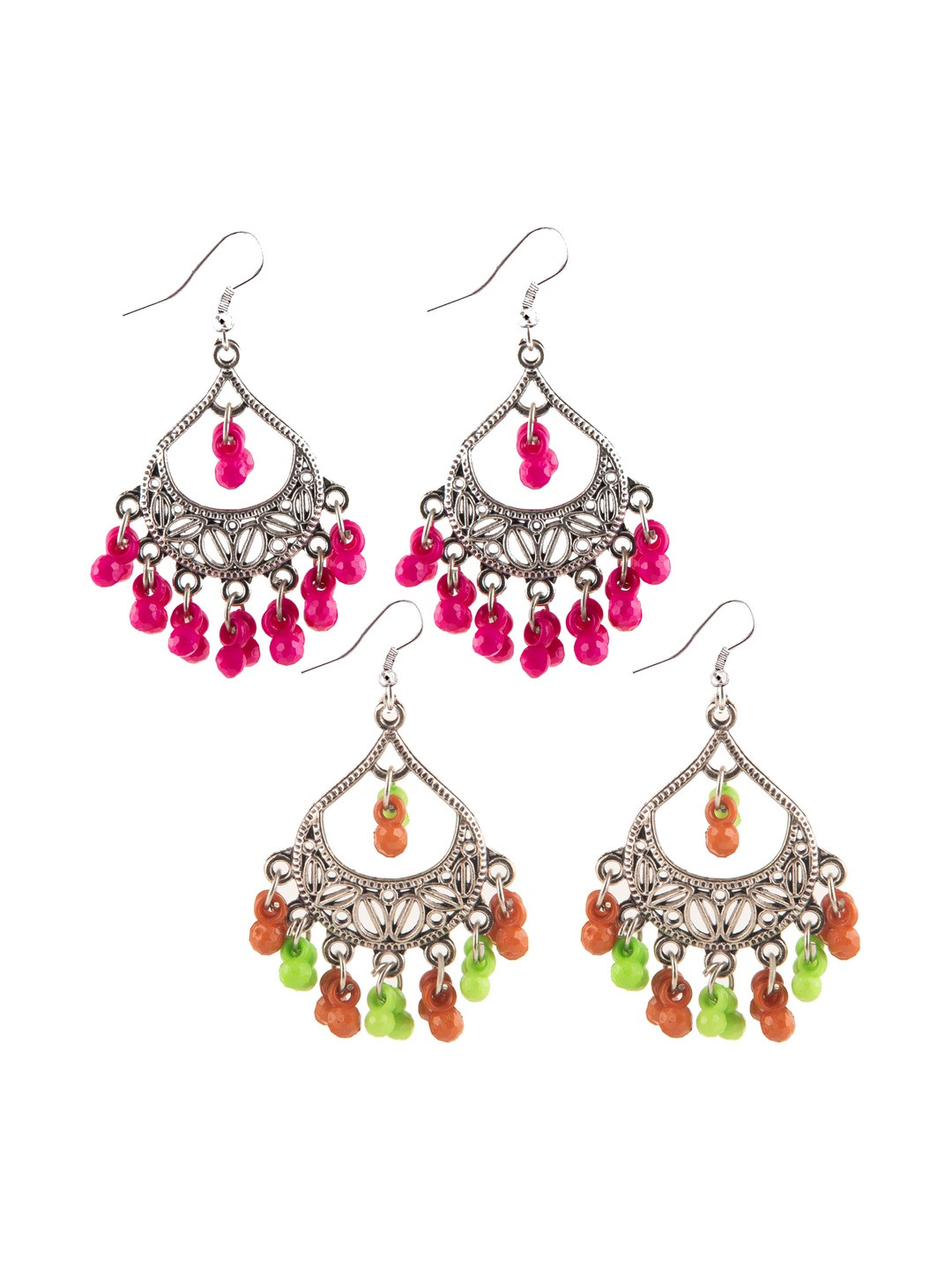 Creative Frogs Pair of 2 Geometric Drop Earrings