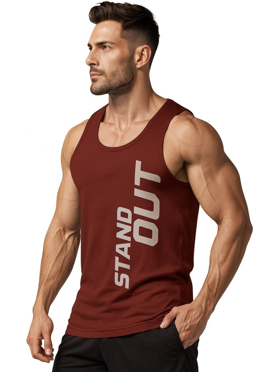 3Colors Men Printed Gym Innerwear Sports Vests