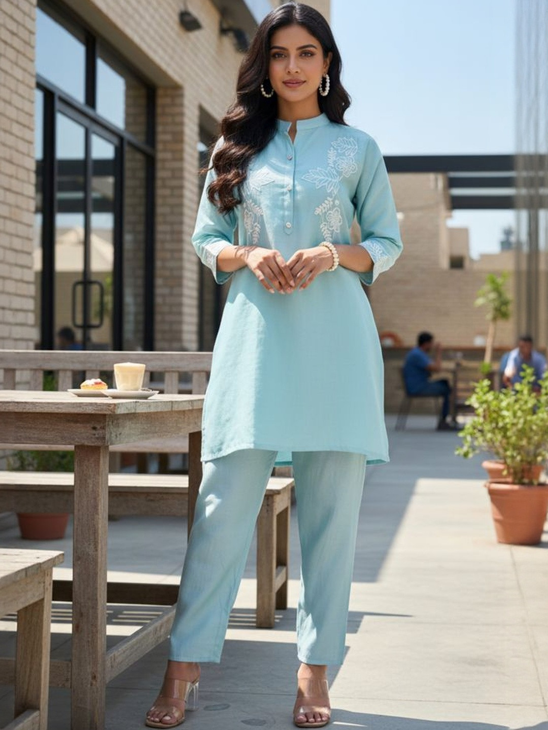 Moda Rapido Women Chanderi Co-Ord Set