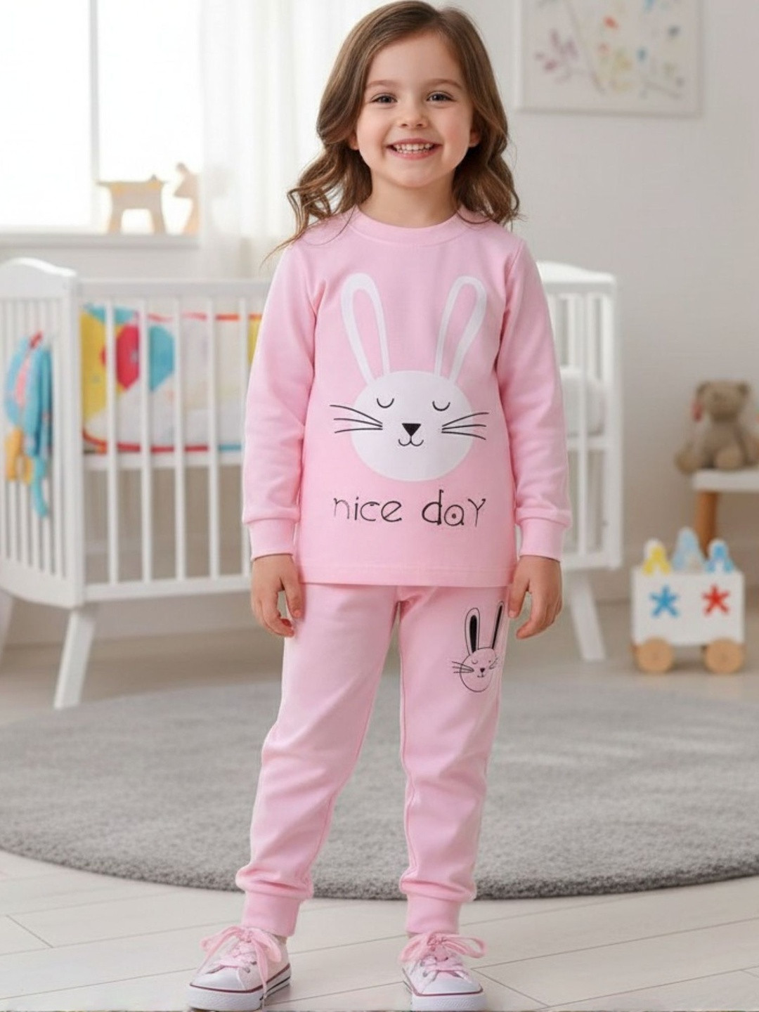 4YOU DRESSES Kids Printed Long Sleeves Sweatshirt With Joggers