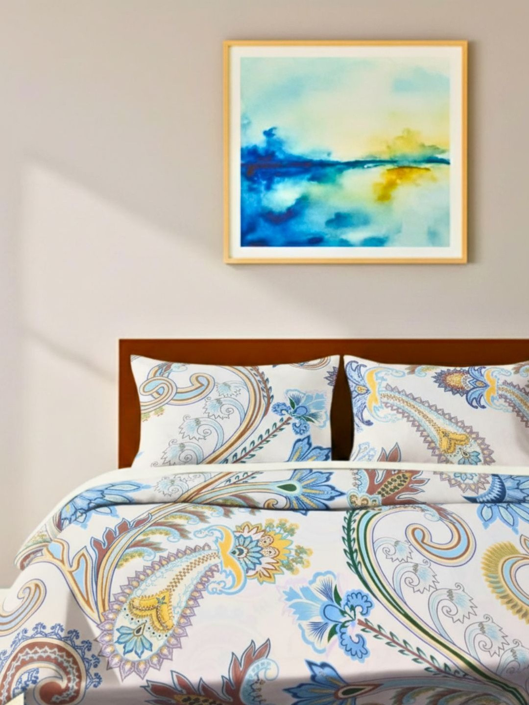 THE CONVERSION Kids Multicoloured Floral 200 TC Bedsheet with 2 Pillow Covers