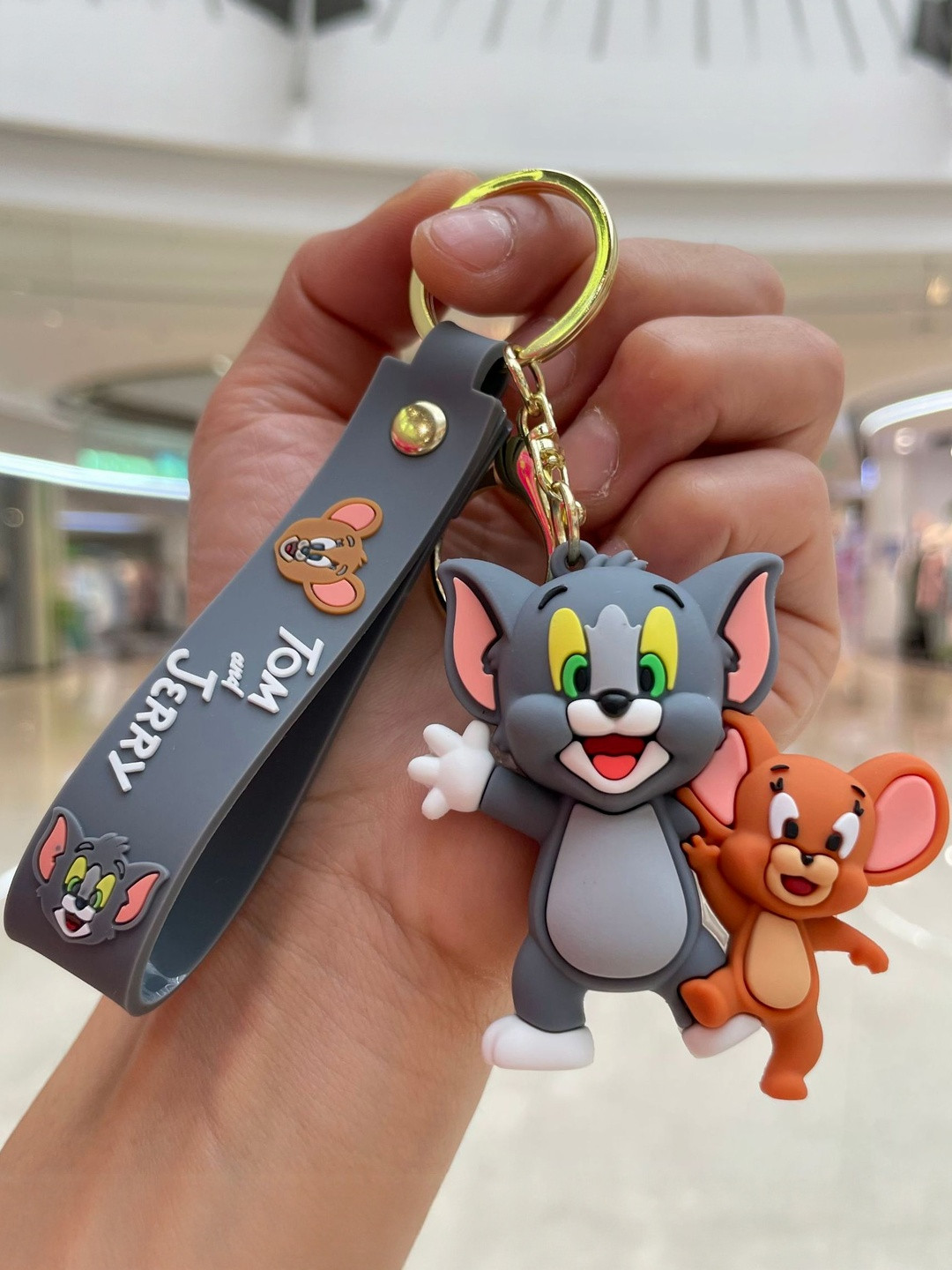 DEALSEVEN FASHION Textured Tom and Jerry Key Chain