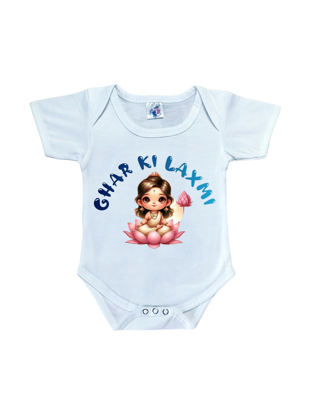 Cute Pals Infants Kids Ghar Ki Laxmi Printed Cotton Bodysuit