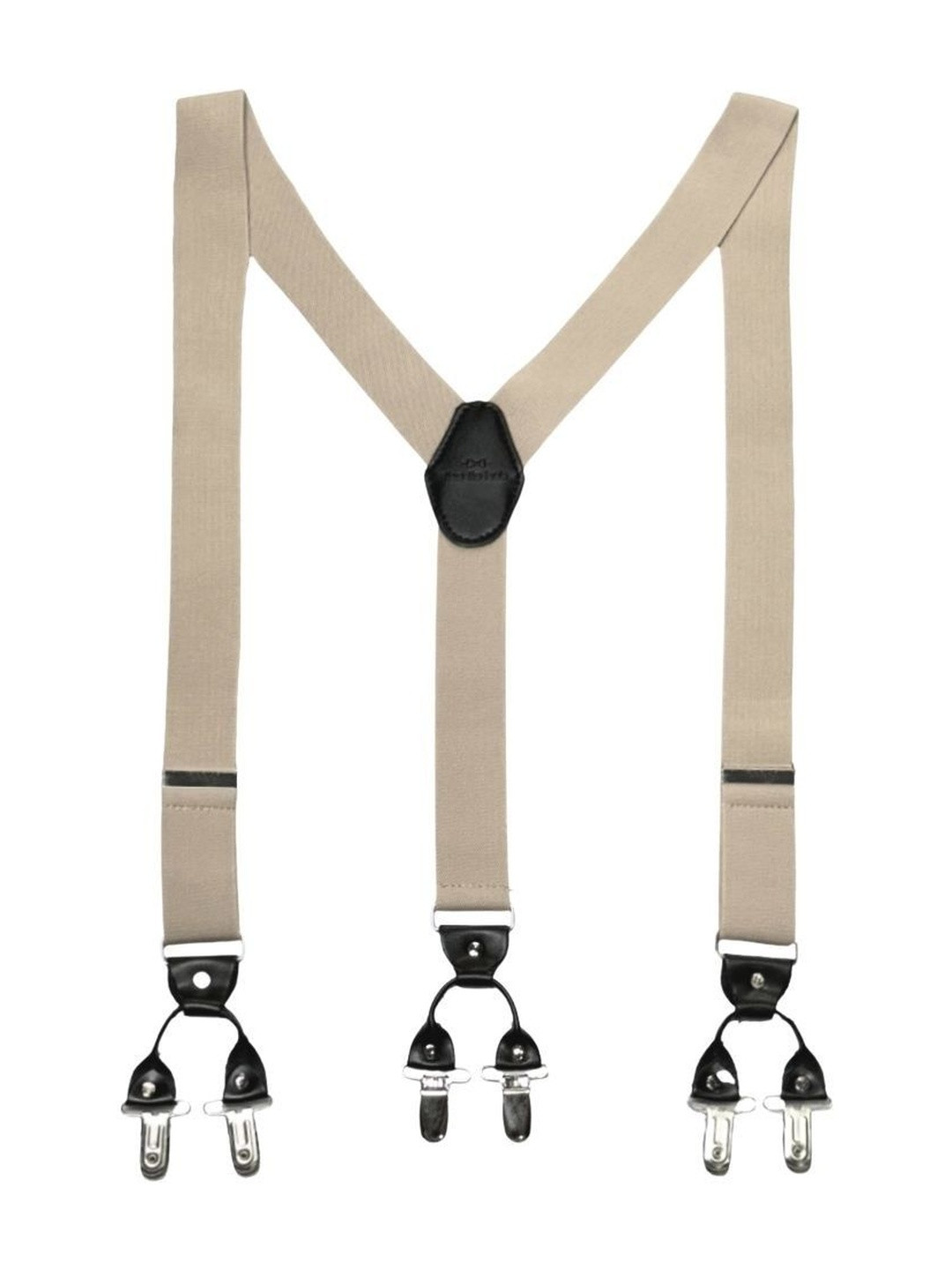 The Tie Hub Leather Detailing Y-Back Adjustable Suspender