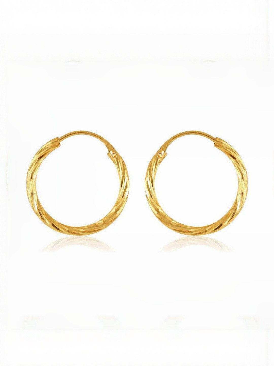 Just Devotional Women Circular Hoop Earrings