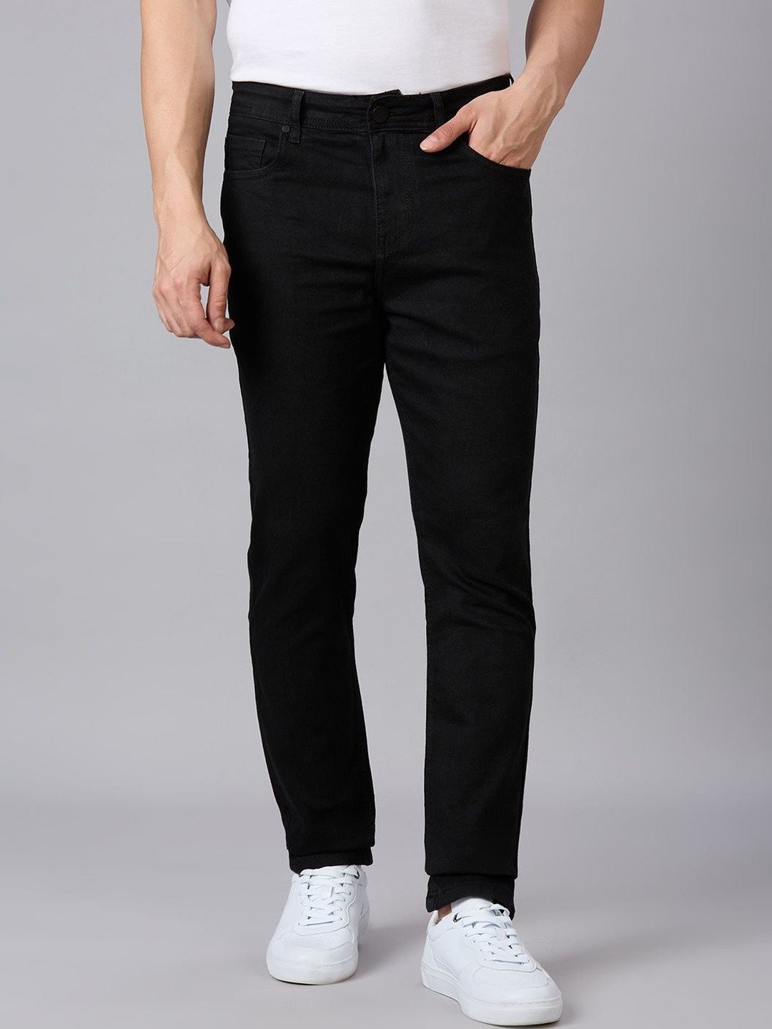 Style Quotient Men Narrow Skinny Fit Mid-Rise Stretchable Jeans