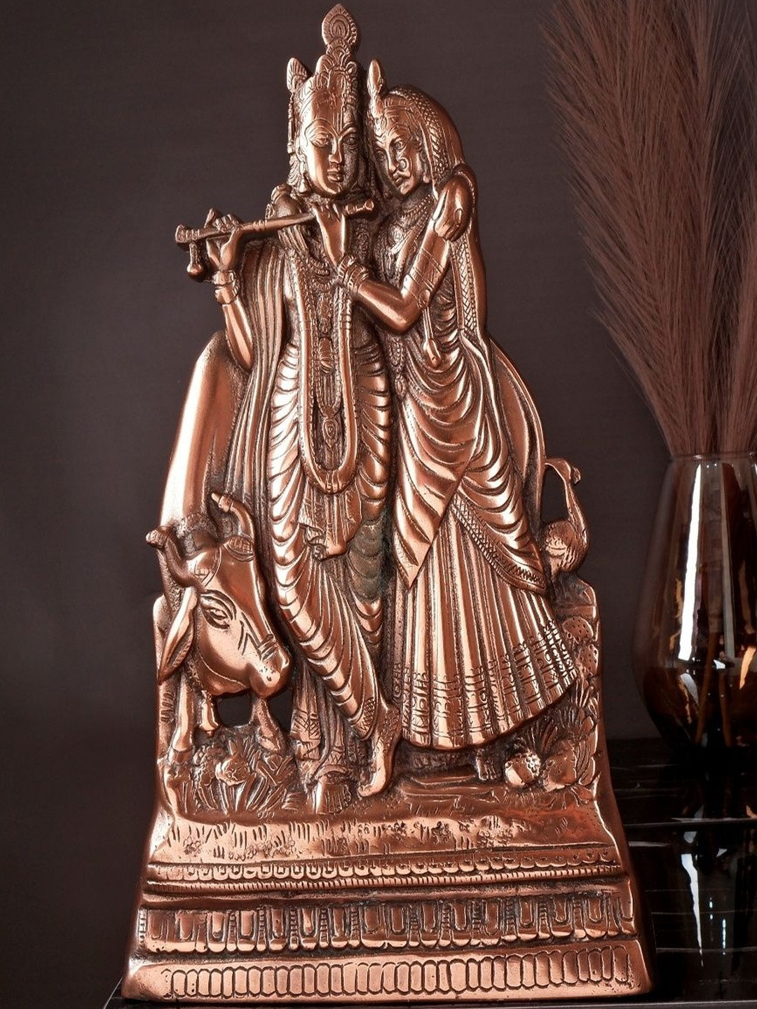 JAGYASH Copper-Toned Religious Idol Showpiece