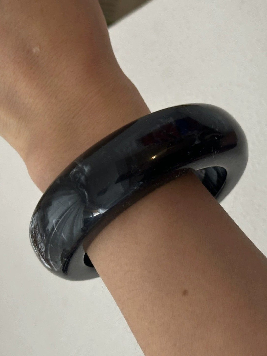 Just Lil Things Glossy Resin Bangle-Style Bracelet