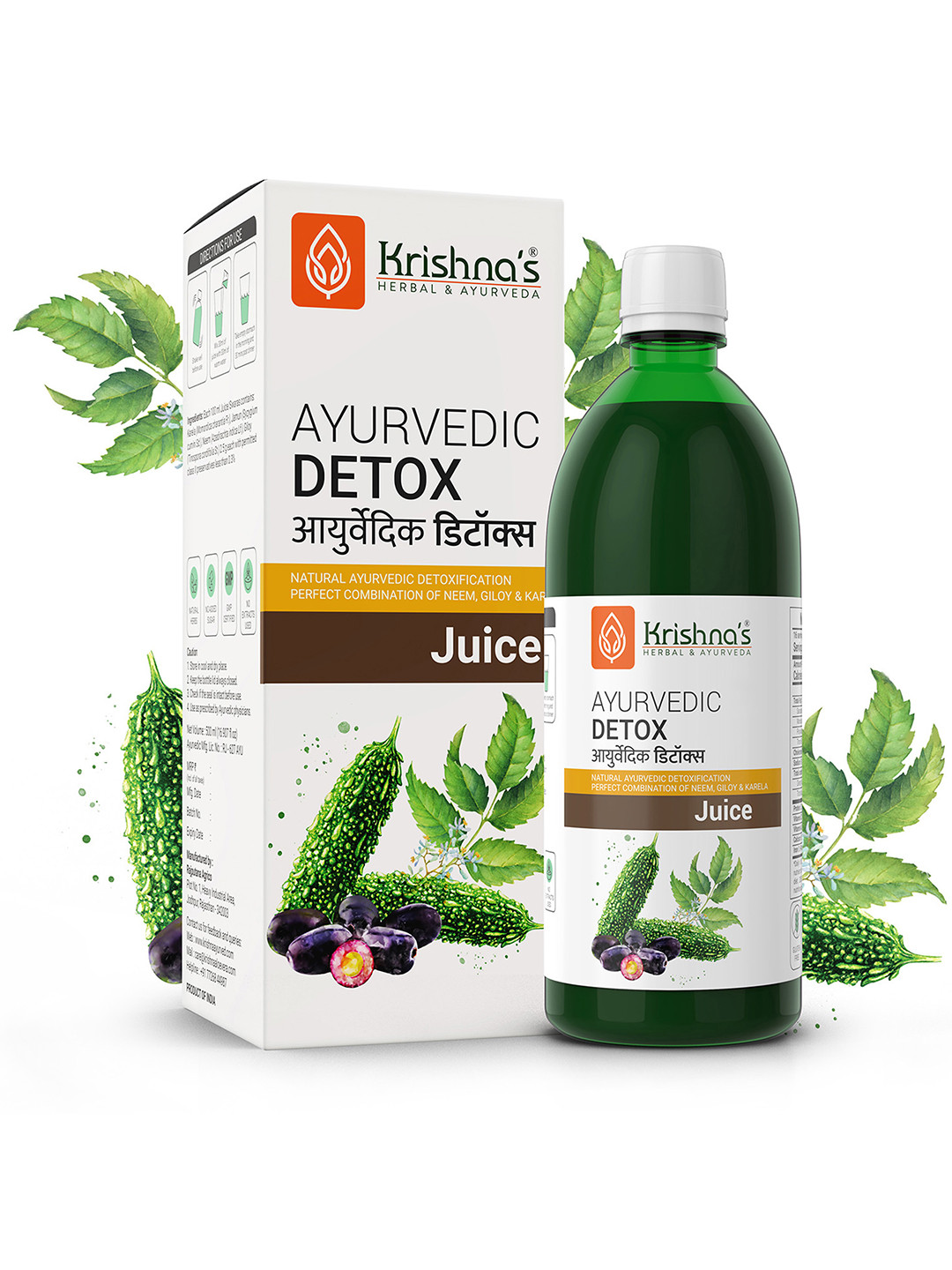 Krishna's Herbal & Ayurveda Ayurvedic Detox Juice 1000 ml