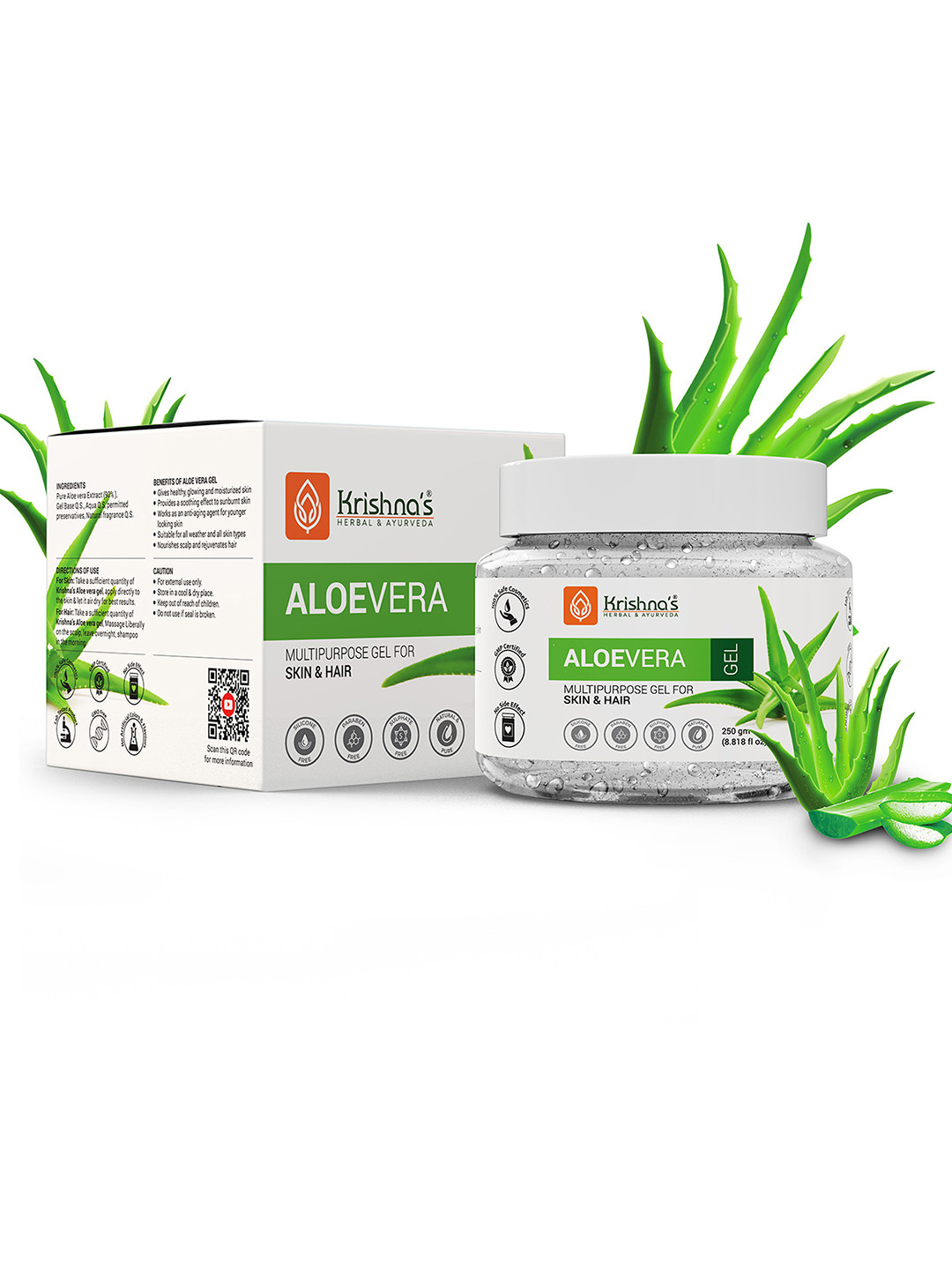 Krishna's Herbal & Ayurveda AloeVera Gel 250 g