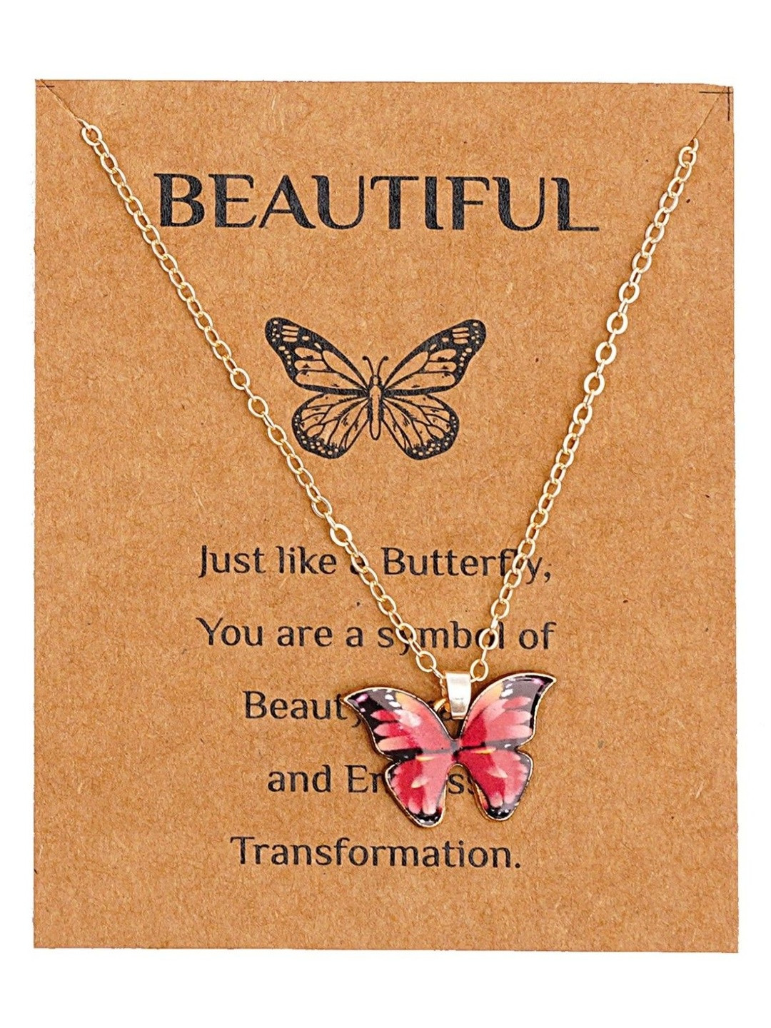 ARISTAL Jewellery Women Gold-Plated Butterfly Necklace