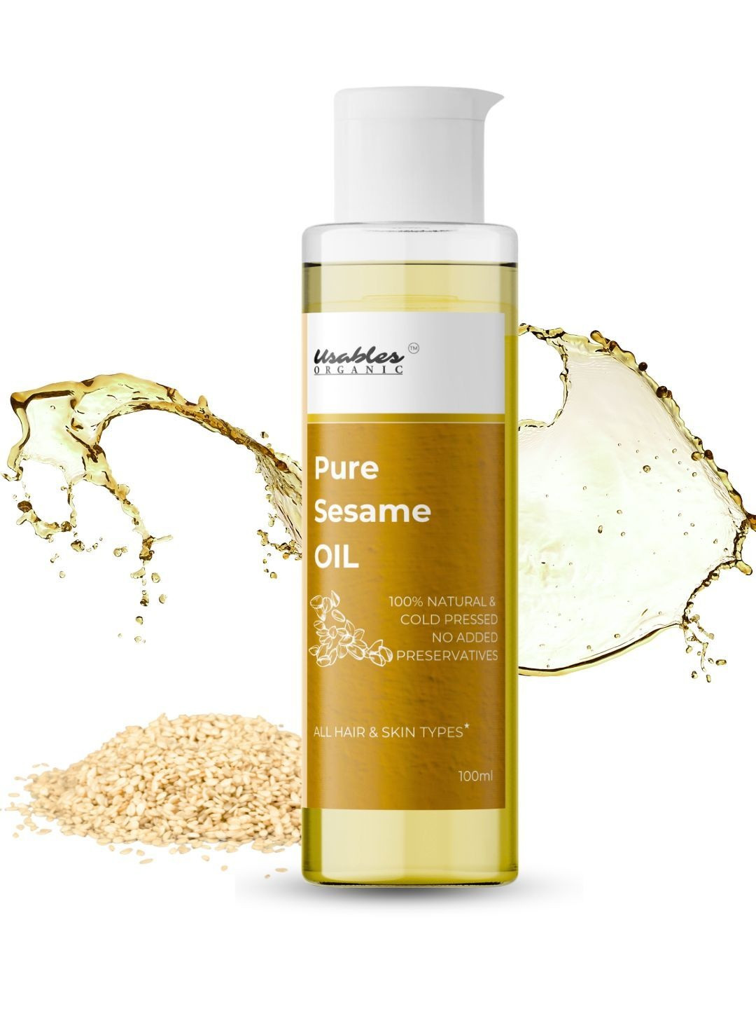 Usables ORGANIC Cold Pressed Sesame Oil - 100 ml