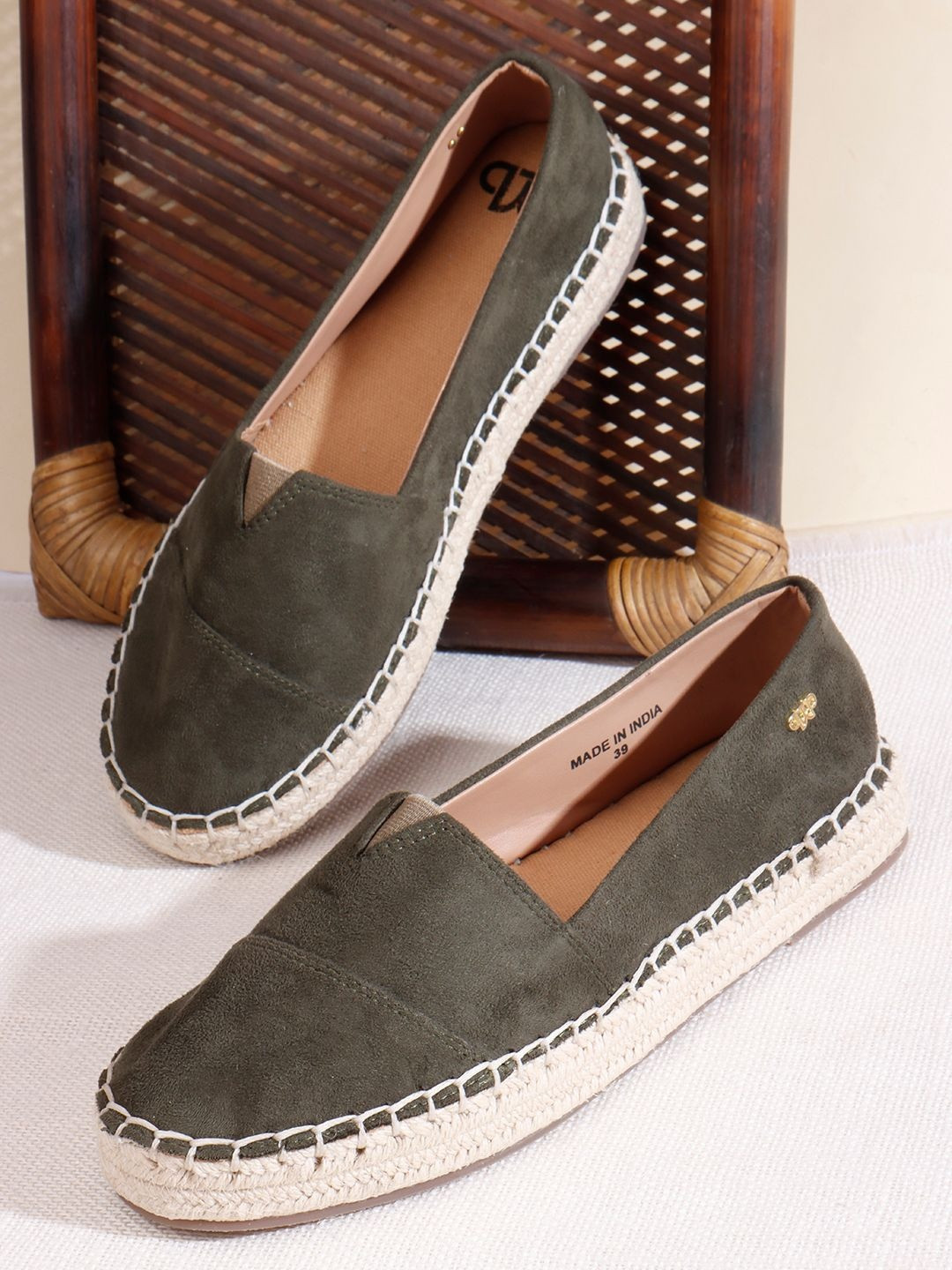 THE WHITE POLE Women Solid Everyday Lace-Up Espadrilles Slip-On Espadrilles